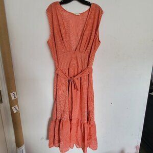 Clothing Obsessed Company C.O.C. Curvy Fit Striped Drop Waist Maxi Dress Size 1X